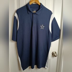 Dallas Cowboys XL Polo Football NFL Texas Golf Business Casual Dad Performance